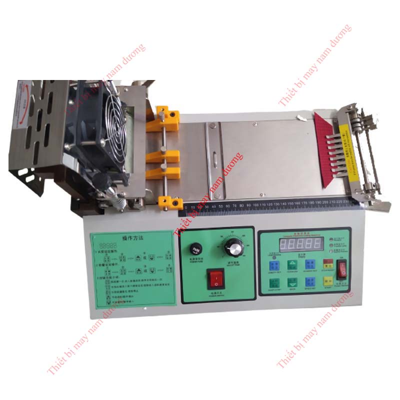 Máy cắt nhãn mác &gt; Dây viền &gt; Dây đai nhiệt tự động &gt; Cắt nhám xéo