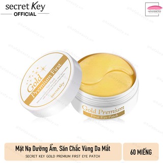Mặt nạ dưỡng da vùng mắt Secret Key 24K Gold Premium First Eye Patch