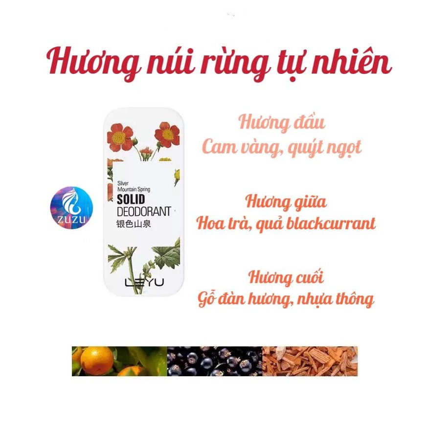 Nước hoa khô dạng sáp thơm lâu khử mùi với mùi hương thơm ngát WINK