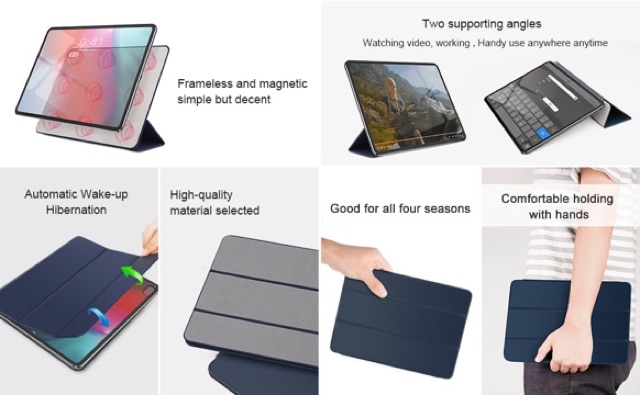 Bao da Baseus Simplism Y-Type Leather Smart Case For iPad Pro (2018/2020)- 11/12.9 inch | BigBuy360 - bigbuy360.vn