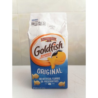 [187g – Tự nhiên] Bánh cá [USA] PEPPERIDGE FARM Goldfish Baked Snack Crackers Original (anm-hk)
