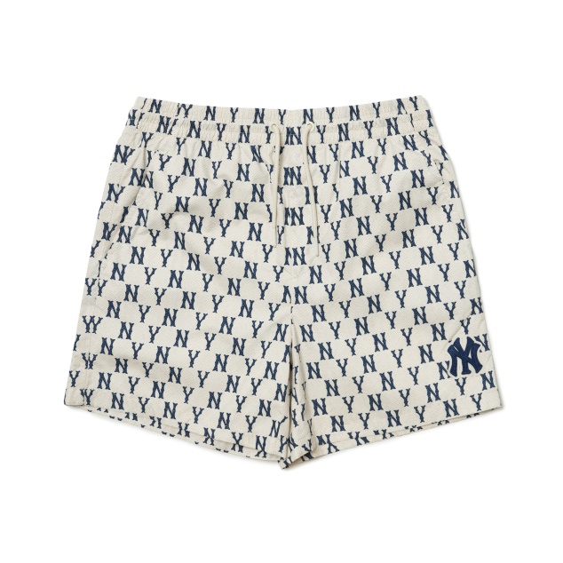 Quần Short lưới MLB Monogram 3ASMM0123