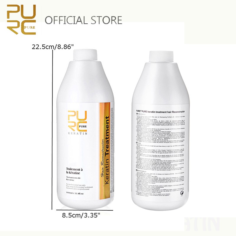Purc Thuốc Duỗi Tóc keratin Brazil 0% formaldehyde