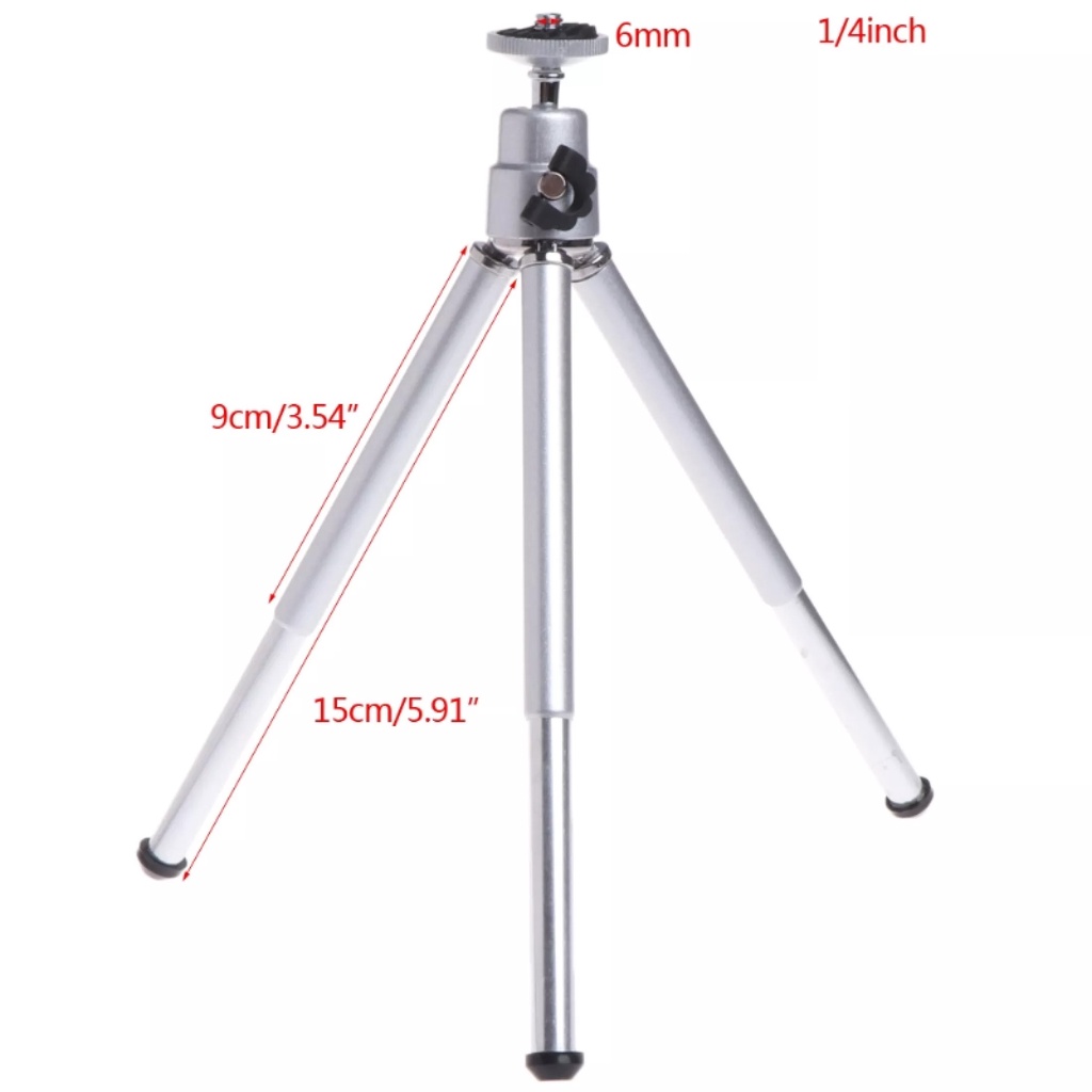 Mini tripod đế ba chân cho điện thoại, máy cân bằng laser xoay 360 độ