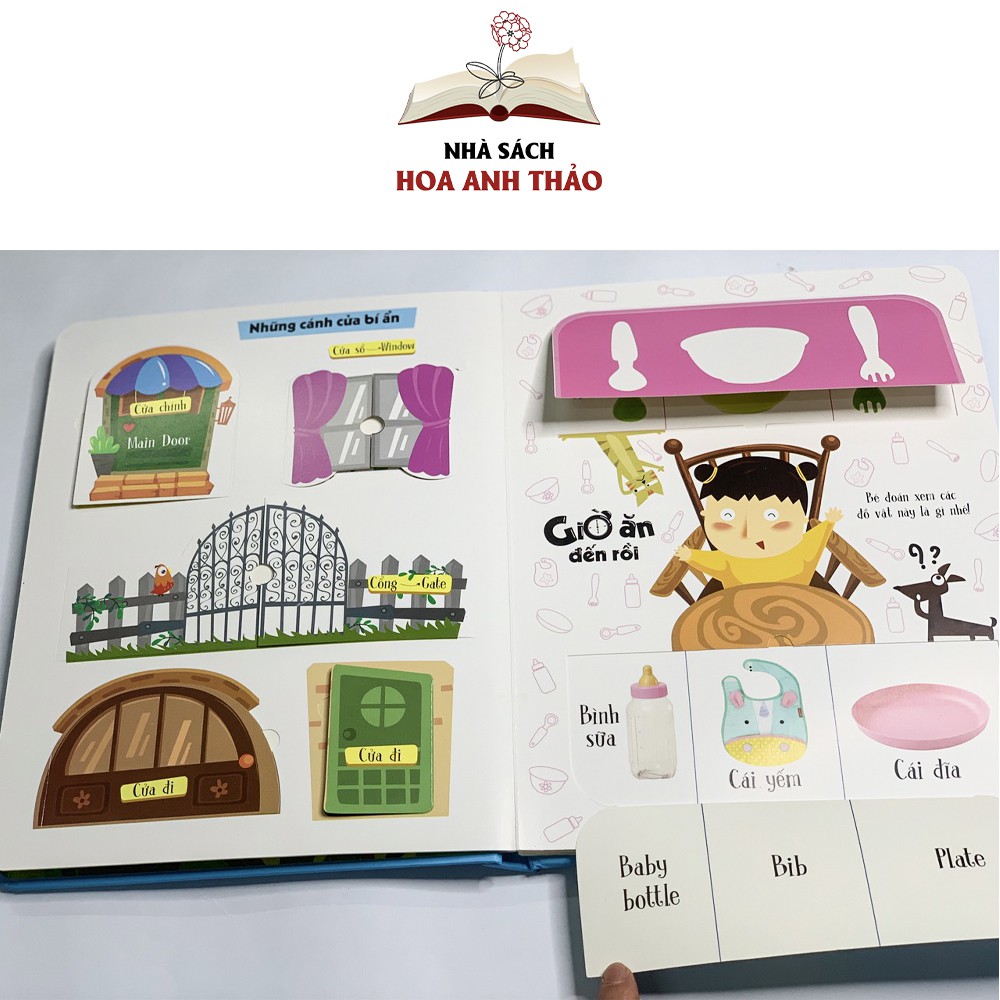 Sách - Lift The Flap Lật mở khám phá song ngữ Việt Anh cho bé 0-6 tuổi (nhiều chủ đề)