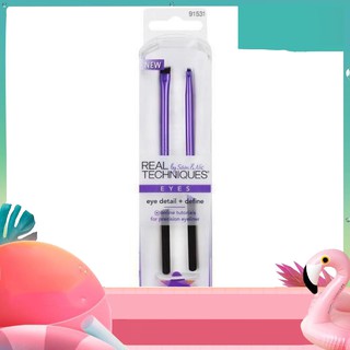 NXG Set 2 Cọ Kẻ Đuôi Mắt Eyeliner Real Techniques Eye Detail + Define (Kèm Khuôn)