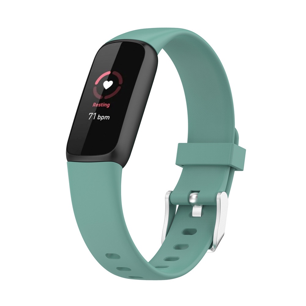 Silicone Dây Đeo Thay Thế Chất Liệu Silicon Màu Trơn Cho Fitbit Luxe