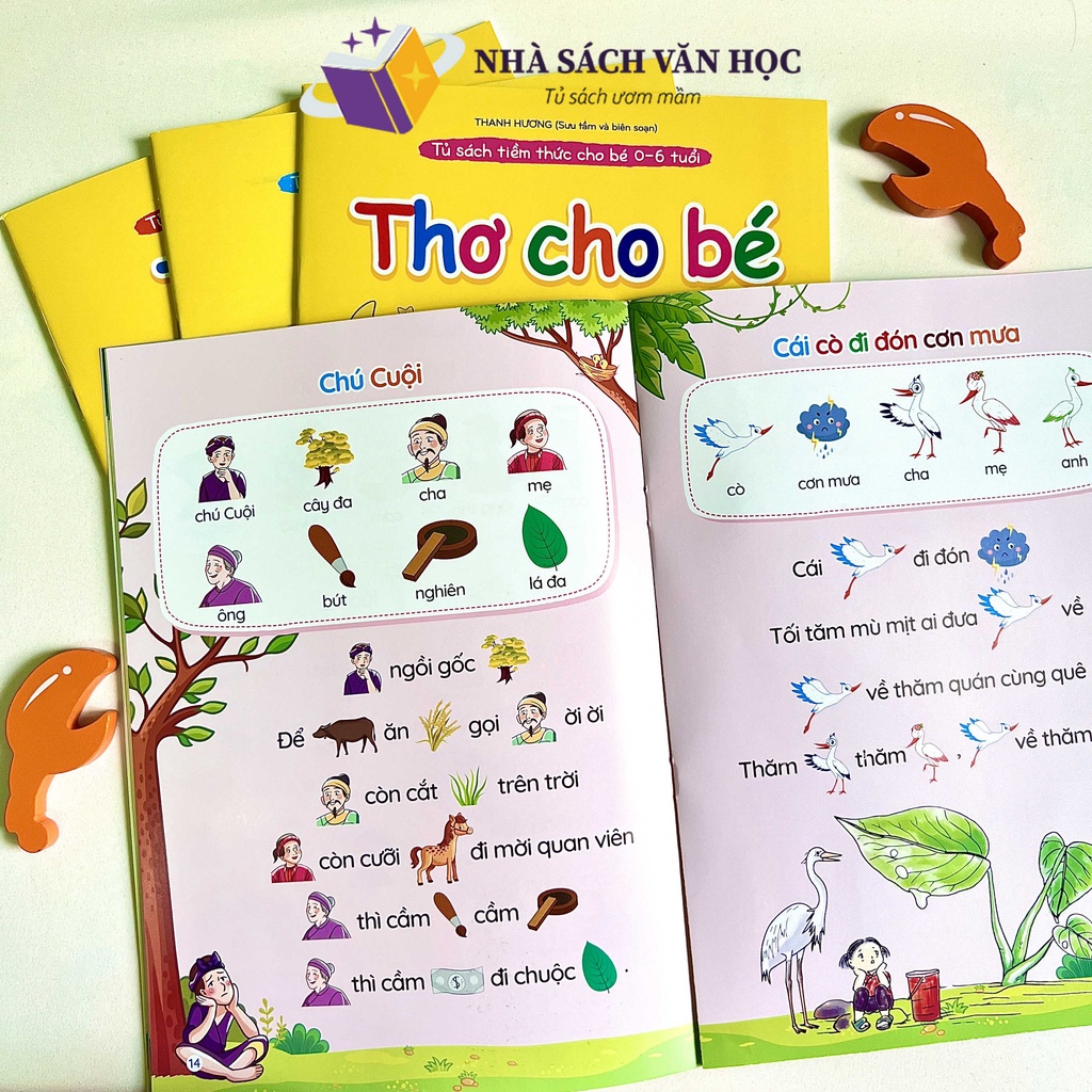 Sách - Tập Nói Tập Đọc - Combo 4 Quyển - Thơ Truyện Đồng Dao Câu Đố - Giúp Bé Phát Triển Tư Duy Ngôn Ngữ Và Giao Tiếp