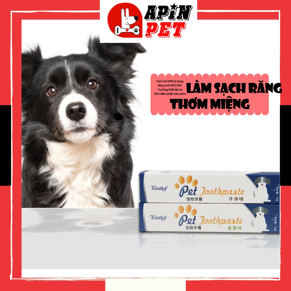 Kem Đánh Răng Cho Chó Vị Bò Hương Vani 75g