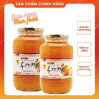Mật ong chanh Hàn Quốc 1kg, mật ong chanh đào Citron Honey Tea