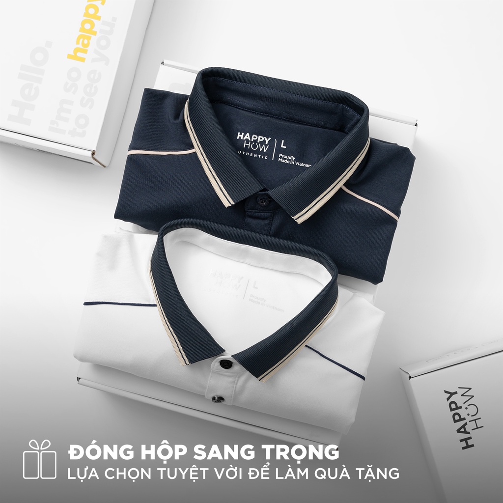 Áo polo nam cổ bẻ MIO vải cá sấu Cotton xuất xịn,chuẩn form, sang trọng - thanh lịch - HAPPYHOW