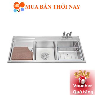 Chậu rửa chén inox malloca ms 8816
