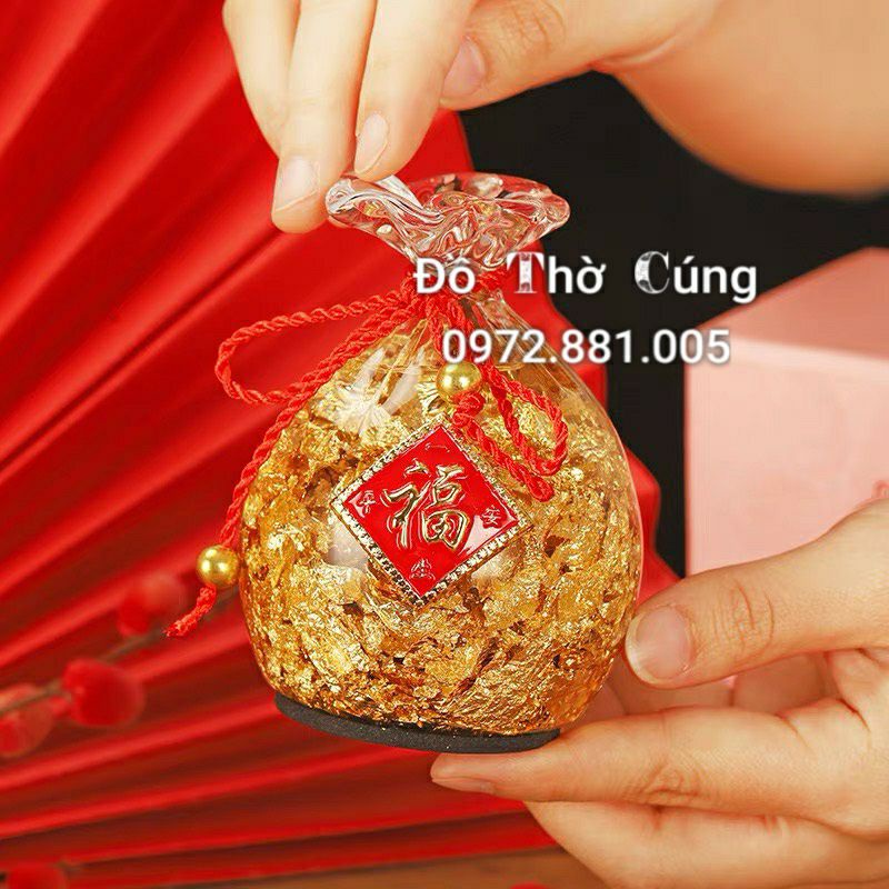 Túi tiền tài lộc - Bình hút lộc