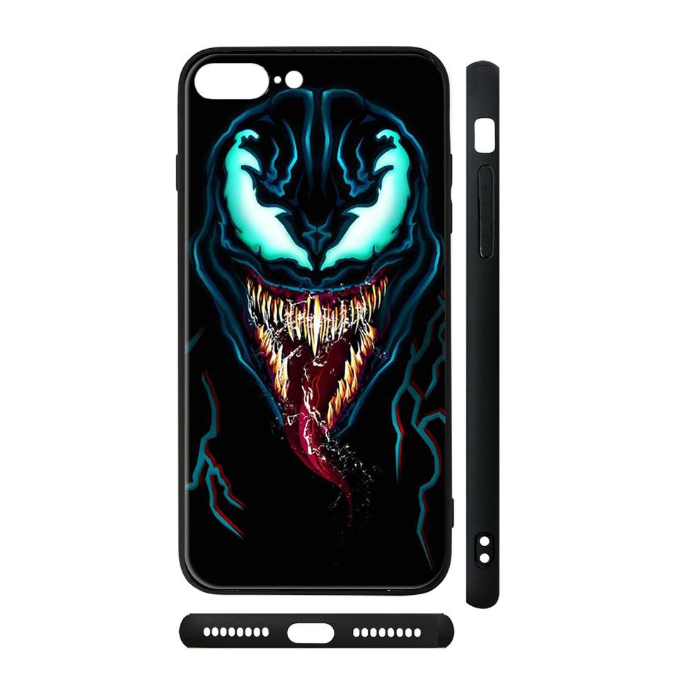 Ốp lưng kính iPhone in hình Venom-SAH0005 ( có đủ mã máy )