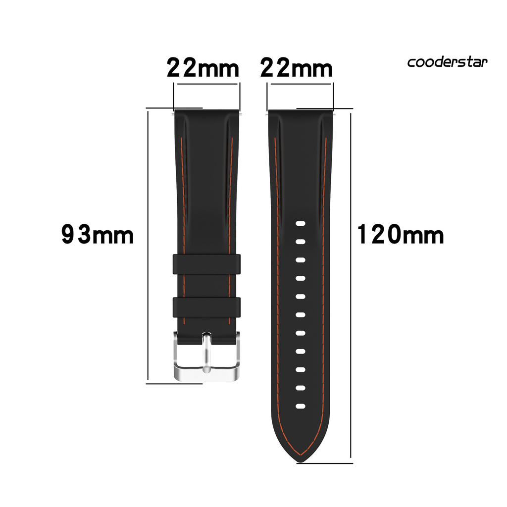 Dây Đeo Đồng Hồ Bằng Silicone 22mm Cho Samsung Galaxy Watch 3 45mm Gear S3