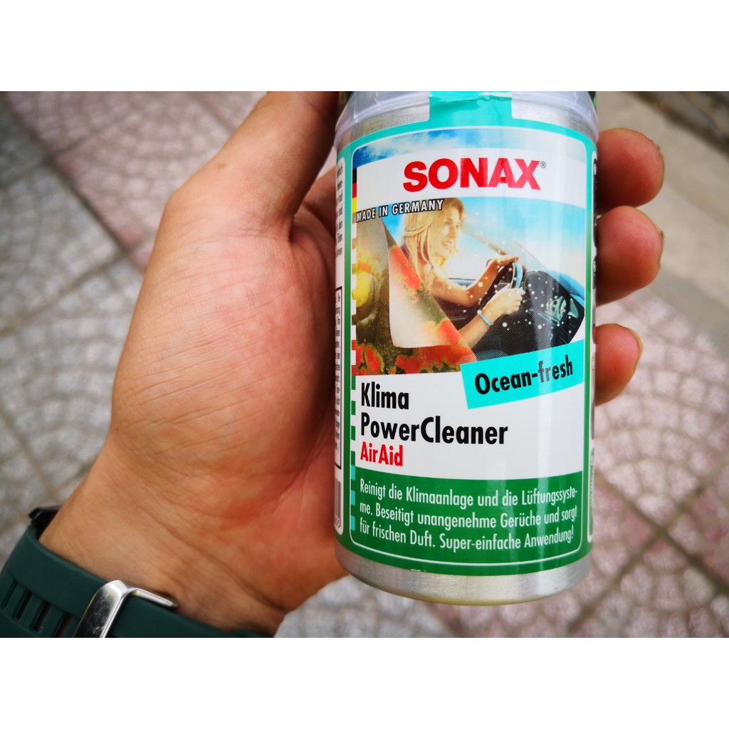 Chai Xịt Làm Sạch Khử Mùi Dàn Lạnh Ô Tô Sonax A/C Cleaner 323100 (100ml)