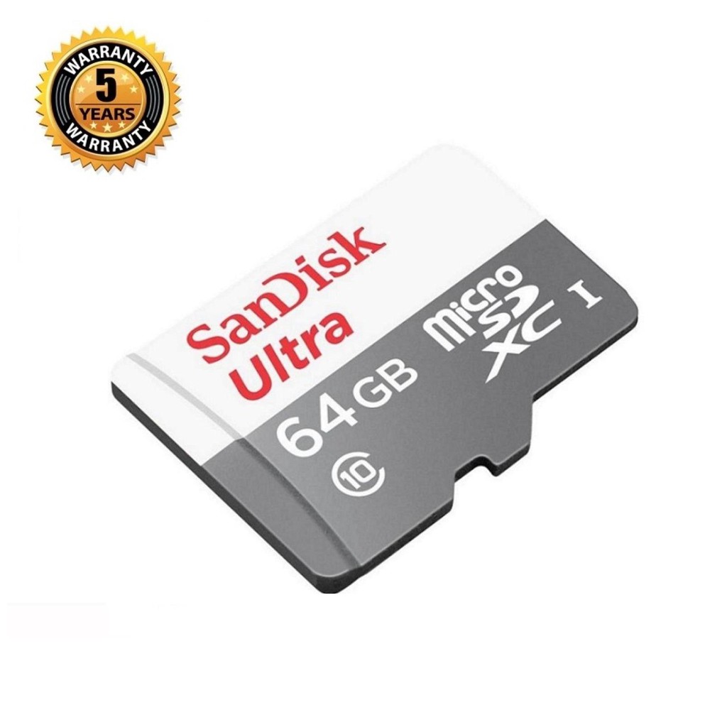 Thẻ nhớ SanDisk MicroSDHC Ultra 64GB - BH chính hãng 7 năm đổi mới (SPC)