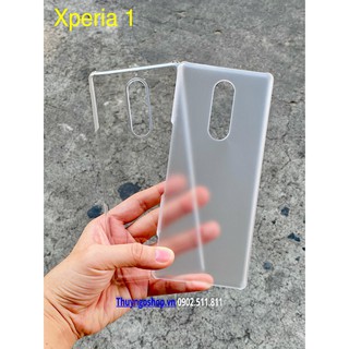 Sony Xperia 1 - Xperia 1 Mark II - Ốp cứng siêu trong suốt / mờ chống vân tay
