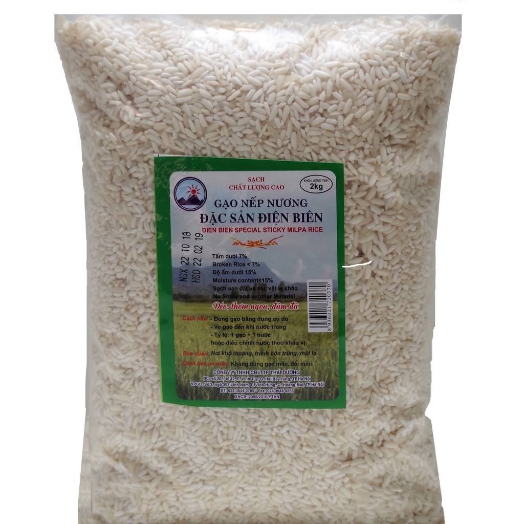 Gạo nếp nương đặc sản điện biên 2kg - Thái Dương