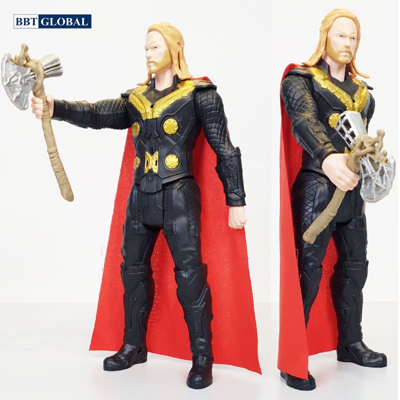 Đồ chơi mô hình siêu nhân BBT GLOABL 30cm có đèn và nhạc - Thần sấm Thor 21008-LS