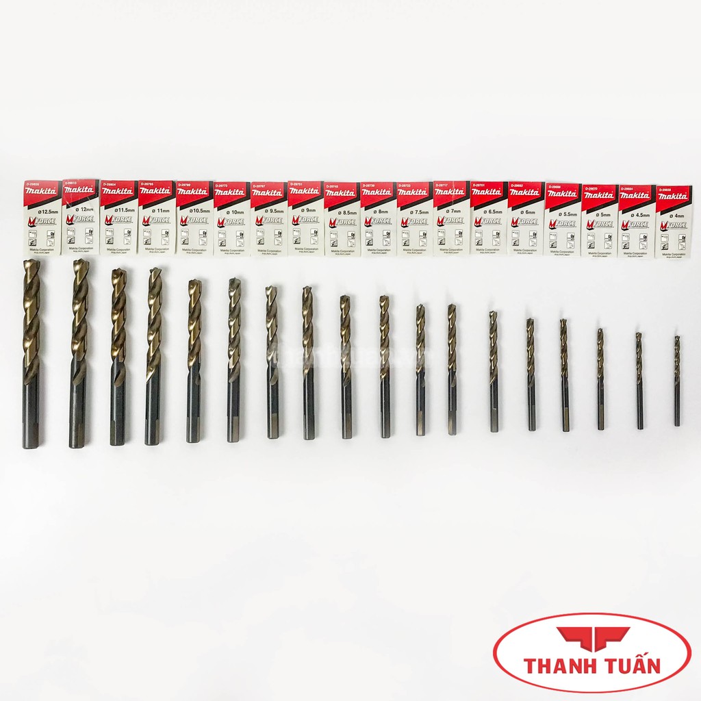 MŨI KHOAN KIM LOẠI MAKITA MFORCE 4.0mm ĐẾN 10.0mm [THANHTUAN.VN]