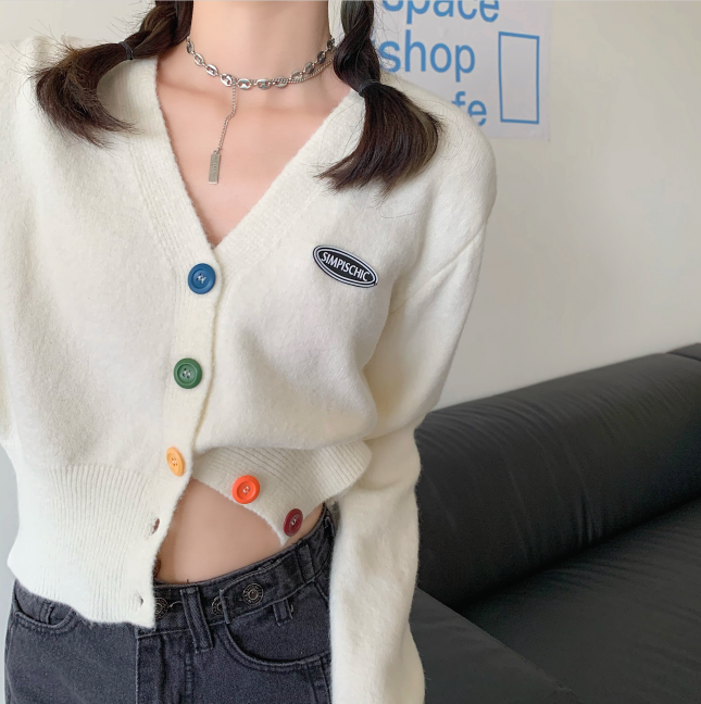 Áo cardigan dệt kim dài tay ôm dáng cho nữ | BigBuy360 - bigbuy360.vn