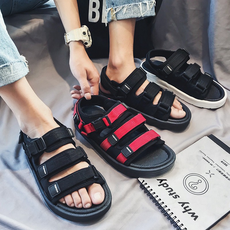 Giày sandal 3 quai gài phong cách Hàn Quốc thời trang