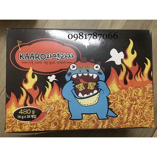 Mì kaaro vị cay/ mì tôm ăn liền trẻ em hộp 30 gói