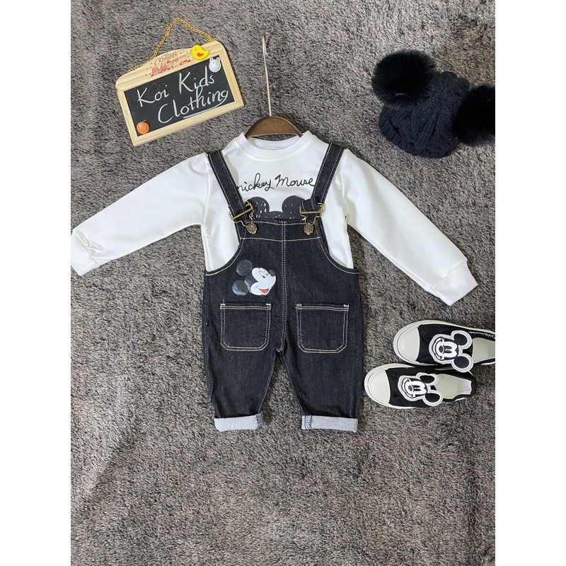 Yếm jean mickey cho bé
