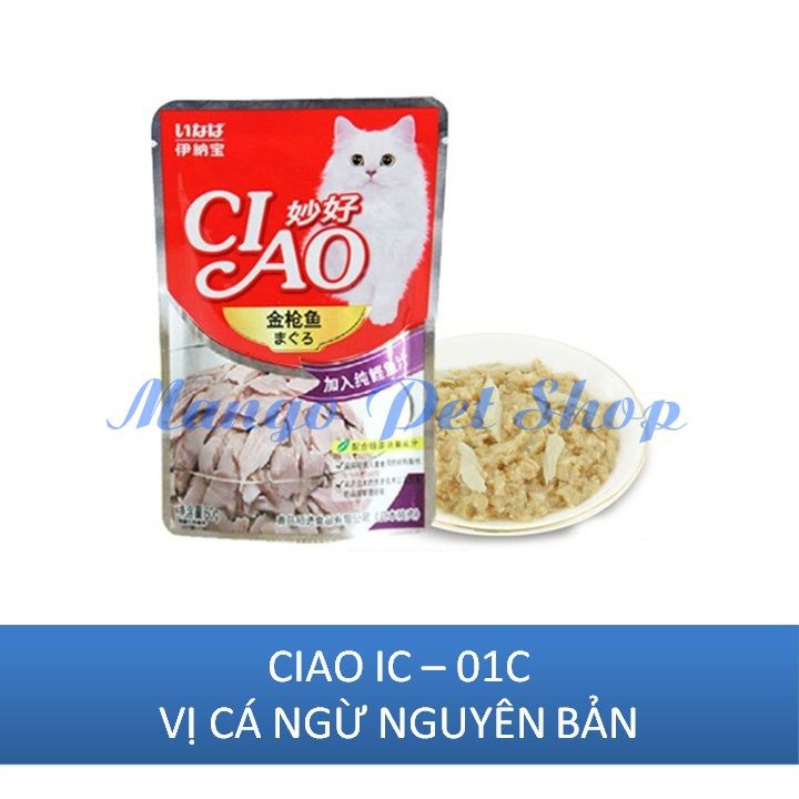 Pate Ciao Vị Cá Ngừ Nguyên Bản Gói 60Gr
