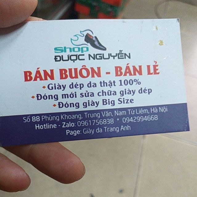 Giày lười nam đế cao su chất da bò mềm cam kết 2 năm bảo hành