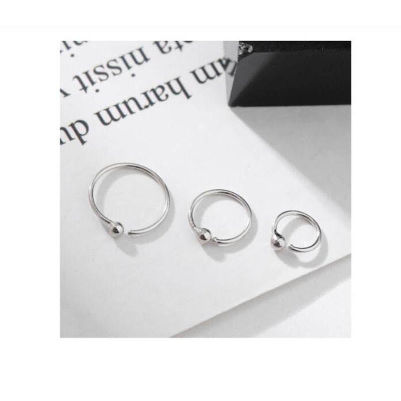 Bông tai tròn mạ bạc s925 cho nữ