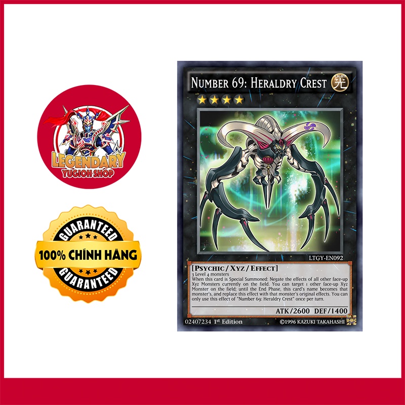 [Thẻ Bài Yugioh Chính Hãng] Number 69: Heraldry Crest