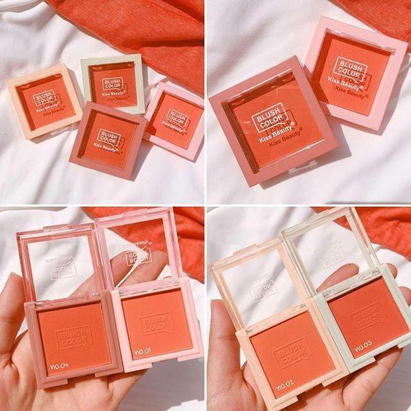 Phấn Má Hồng Vuông Kiss Beauty Tone HOT Bright Cheeks Blush Color | BigBuy360 - bigbuy360.vn