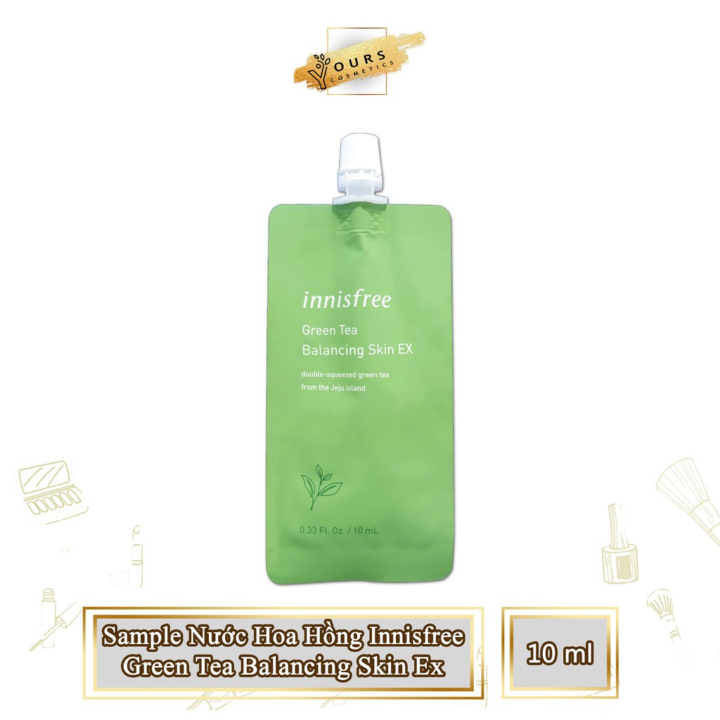 [Auth Hàn] Gói Mẫu Thử Sample Nước Hoa Hồng Innisfree Trà Xanh Ngăn Ngừa Mụn Green Tea Balancing Toner Ex 10ml