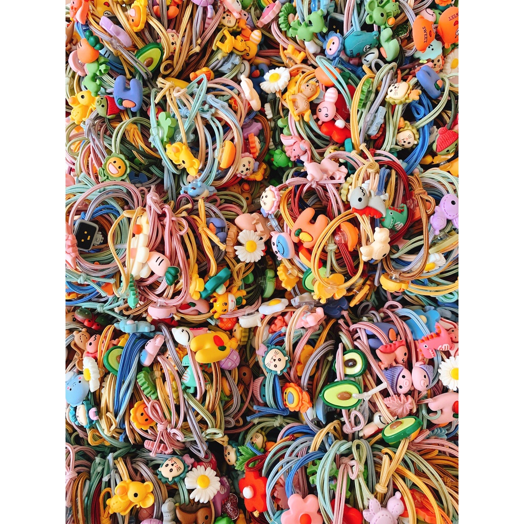 SET 10 THUN CỘT TÓC ICON 3D SIÊU NHIỀU MẪU HOT TREND DỄ THƯƠNG