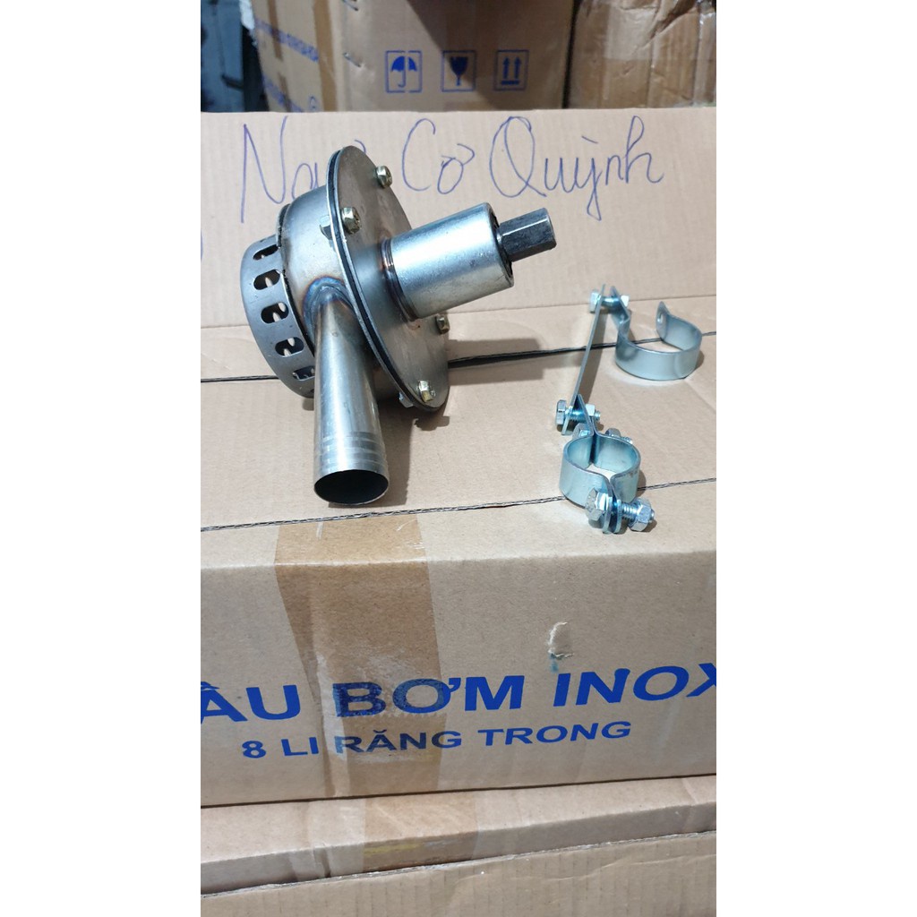 Đầu Bơm nước Inox gắn vào máy cắt cỏ