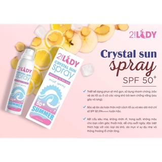 Xịt Chống Nắng Bọt Biển Đá Lạnh 2LaDy : Dưỡng Trắng Body và Face