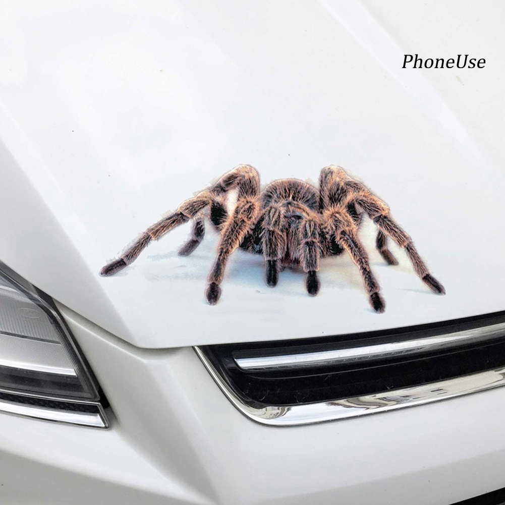 Sticker dán trang trí kính xe hơi hình nhện/ bò cạp/thằn lằn 3D
