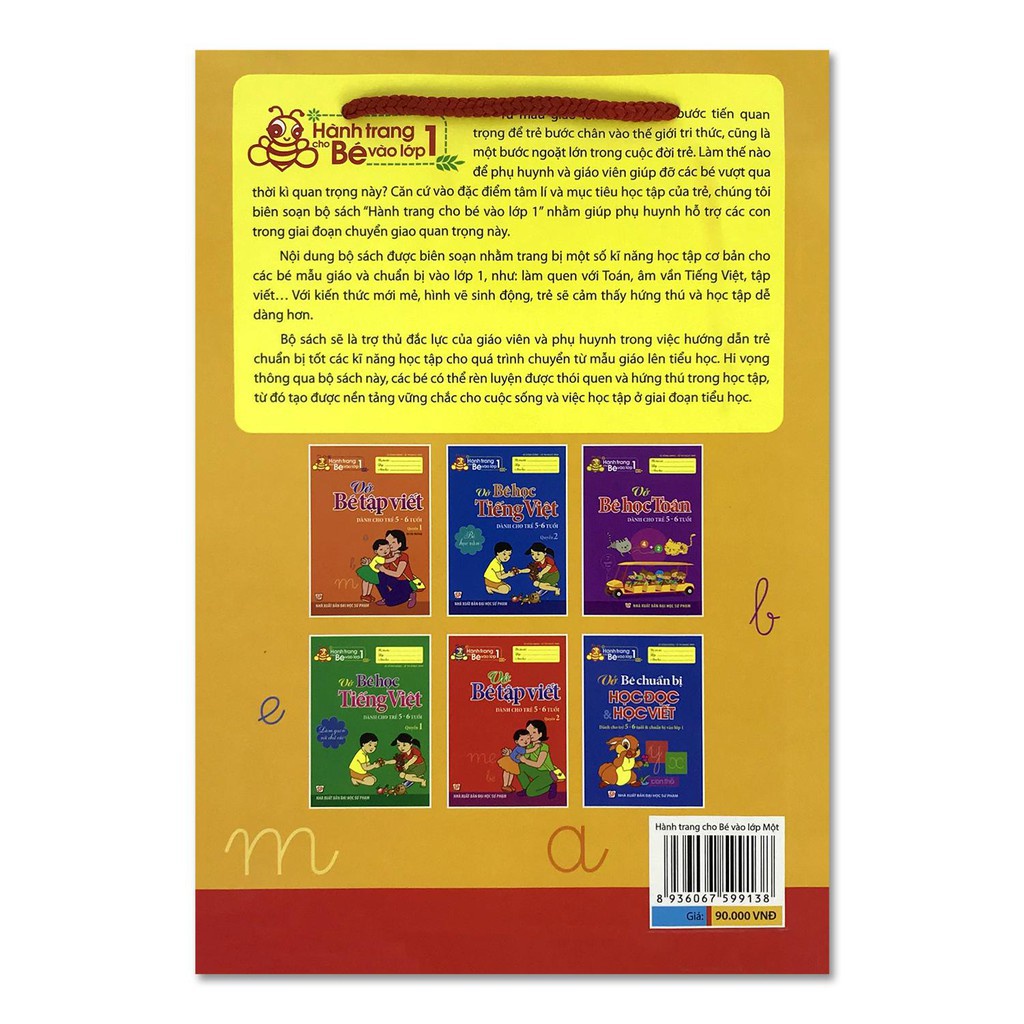 Sách - Hành Trang Cho Bé Vào Lớp 1 ( TÚI 6 CUỐN) - TSMN