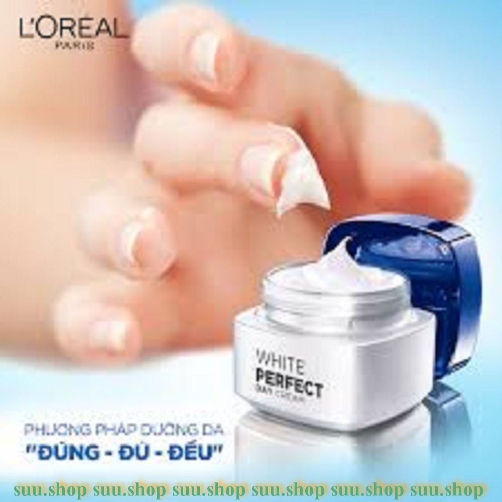 Kem Loreal White Perfect 50ml Dưỡng Ban Ngày Làm Trắng Mịn, Ngăn Ngừa Tế Bào Nám suu.shop cam kết 100% chính hãng