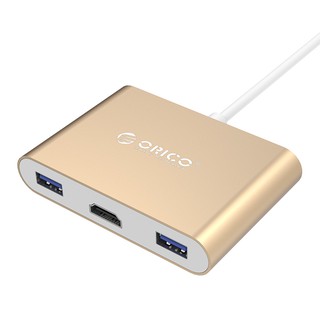 Đầu chuyển đổi Type-C sang HDMI/Type C/USB 3.0 ORICO RCH3A-GD