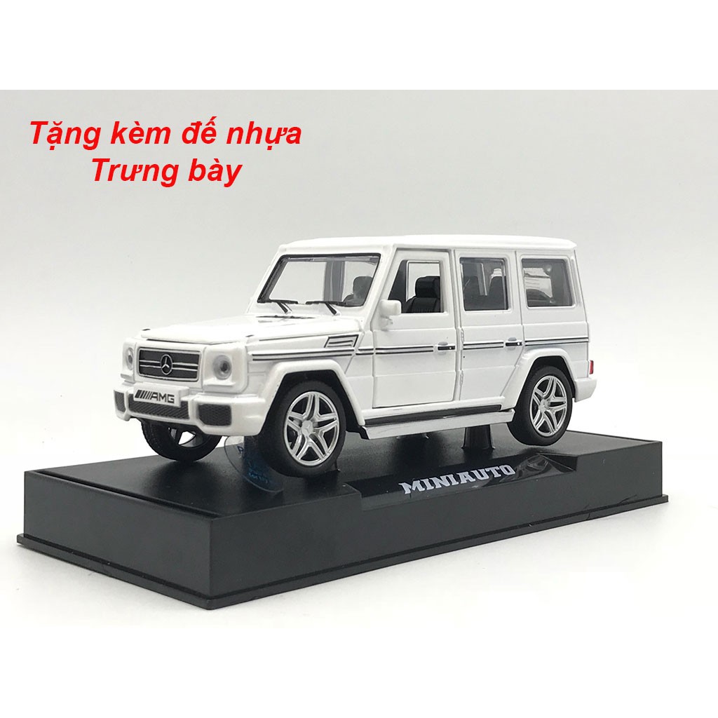 XE MÔ HÌNH MERCEDES G65 AMG đúc Kim Loại | MINIAUTO tỷ lệ 1:32 Đen