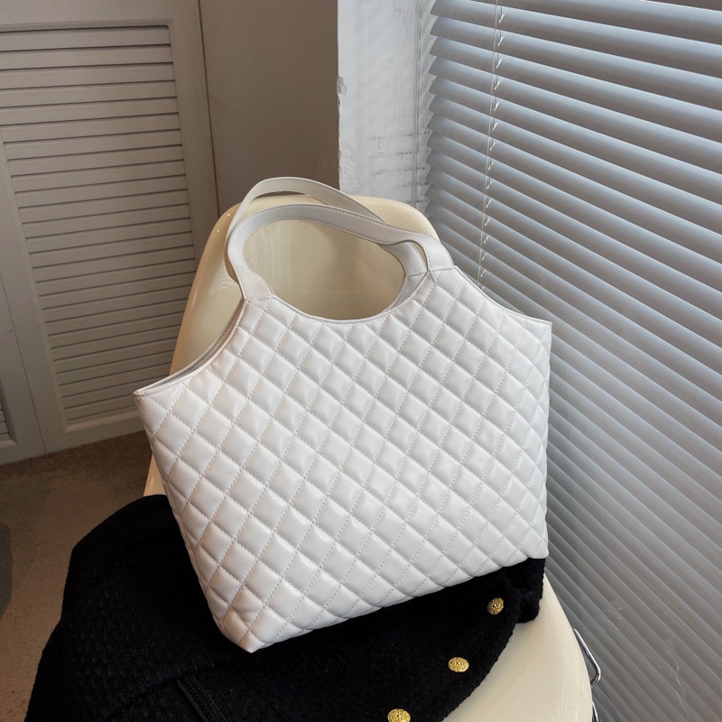 Túi Tote Đeo Vai Màu Trơn Cỡ Lớn Thời Trang Mùa Thu Hàng Mới 2022