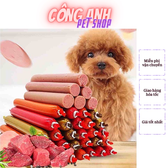 [Mã 252FMCGSALE giảm 8% tối đa 100k đơn 500K] Xúc xích dành cho chó mèo đồ ăn vặt cho thú cưng