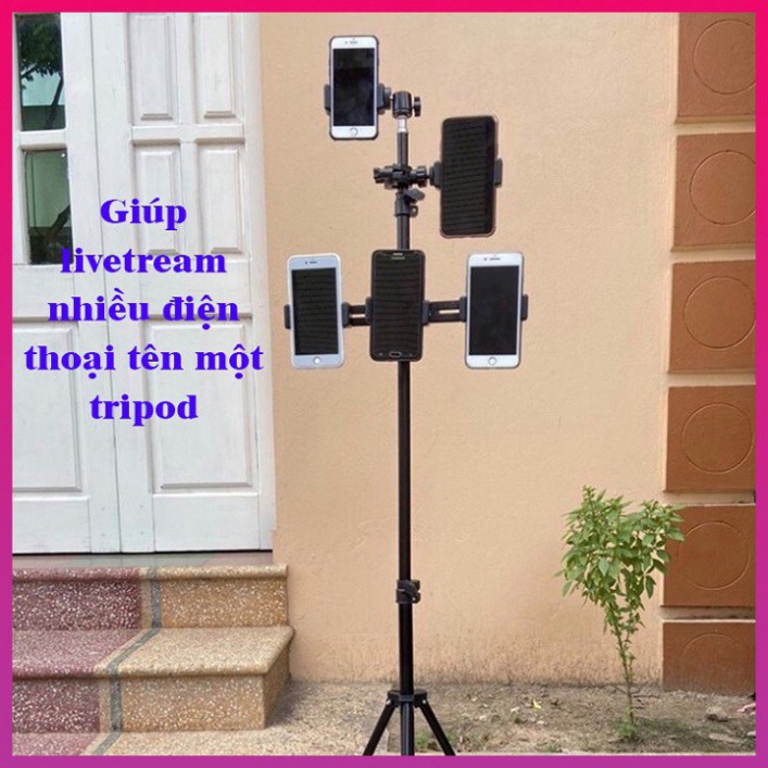 Bộ kẹp gắn thêm cho cây livetrream, kẹp điện thoại, kẹp điện thoại đa năng, bộ kẹp cho đèn livetream Educase68 | BigBuy360 - bigbuy360.vn