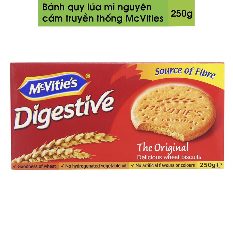 Bánh quy lúa mì nguyên cám truyền thống McVities 250g