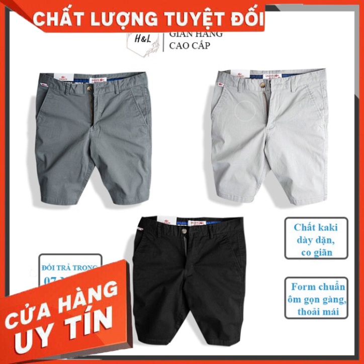 Quần short nam kaki, quần sooc nam kaki, đẹp, cao cấp, dày dặn co giãn ôm gọn gàng tôn dáng form chuẩn đủ size - Hàng nh