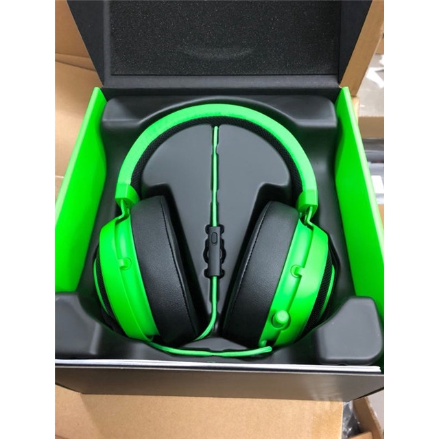 HOT Razer Kraken Pro V2 Tai nghe chơi game qua tai có dây Tai nghe eSports 7.1 Âm thanh vòm với điều khiển âm lượng micrô Tai nghe Razer. Bảo hành 1 năm