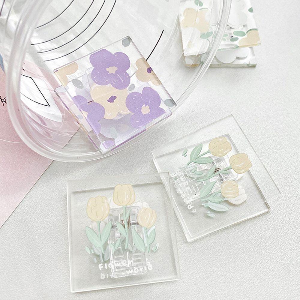 Giá Đỡ Kẹp Tài Liệu Bằng Acrylic Hình Vuông Tiện Dụng Cho Trường Học